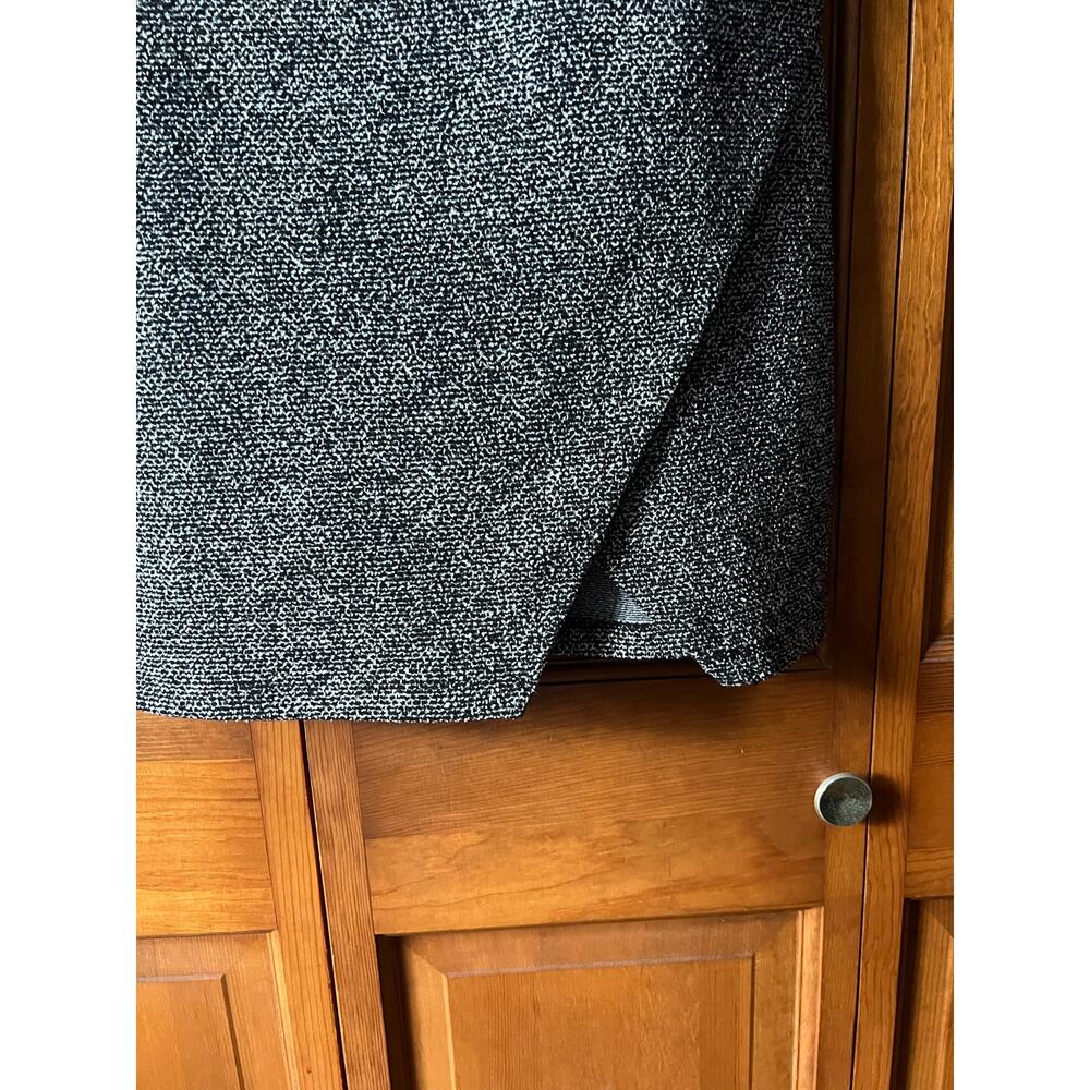 NWT LOFT Women Round Neck Speckled Tweed Sheath Dress Short Sleeve Gray Size 10 - Picture 4 of 10